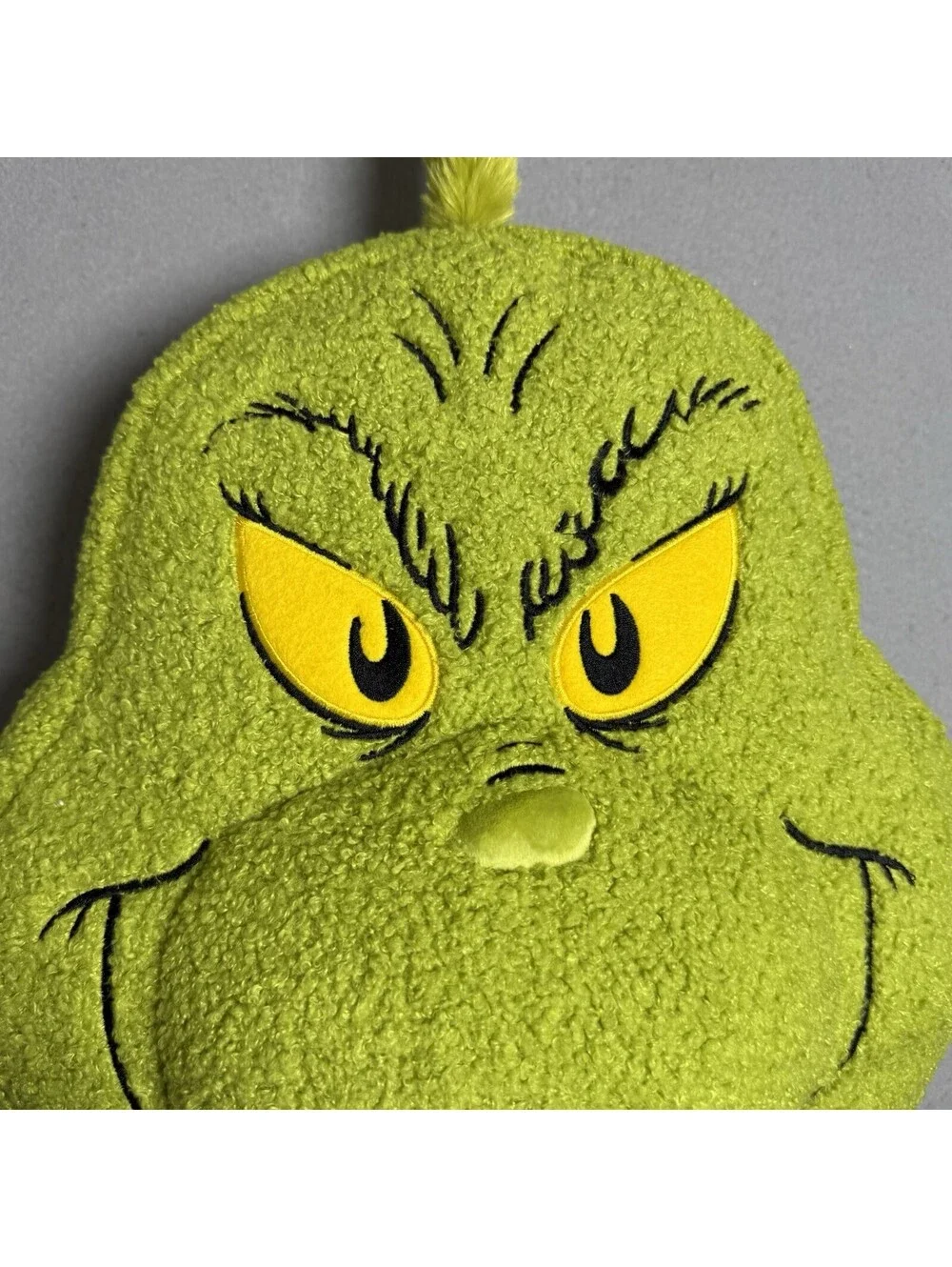 Hallmark Throw Pillow Green Dr. Seuss's How the Grinch Stole Christmas Face Cute